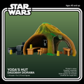 Star Wars Yoda Hut Dagobah Diorama 3.75 Inch 1:18 3D Printed Unpainted Kit
