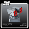 Sci Fi Missile Turret With Base 12 Missiles 3.75 Inch 1:18 3D Printed Kit