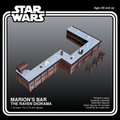Indiana Jones Marion's Bar The Raven 3.75 Inch 1:18 3D Printed Diorama Kit