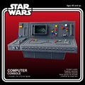 Star Wars Computer Console Diorama 3.75 Inch 1:18 Grey 3D Printed Kit