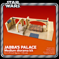 Star Wars Jabba Palace Medium 1:18 3D Printed Unpainted Diorama Kit