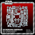 Star Wars Diorama Greeblies Set 3 50 Grey 3D Printed Parts 1:18 Accessories