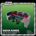 Star Wars Endor Bunker Computer Set 1:18 3D Printed Diorama with Chairs