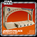 Star Wars Jabba Palace Mini & Dais 1:18 3D Printed Diorama Display Kit