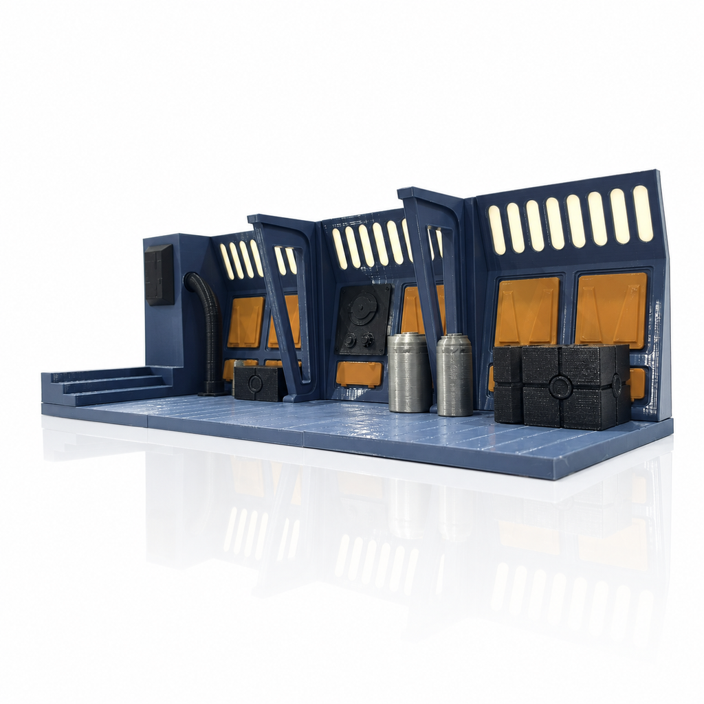 Star Wars Endor Bunker Interior 1:18 3D Printed Diorama Display Model Kit