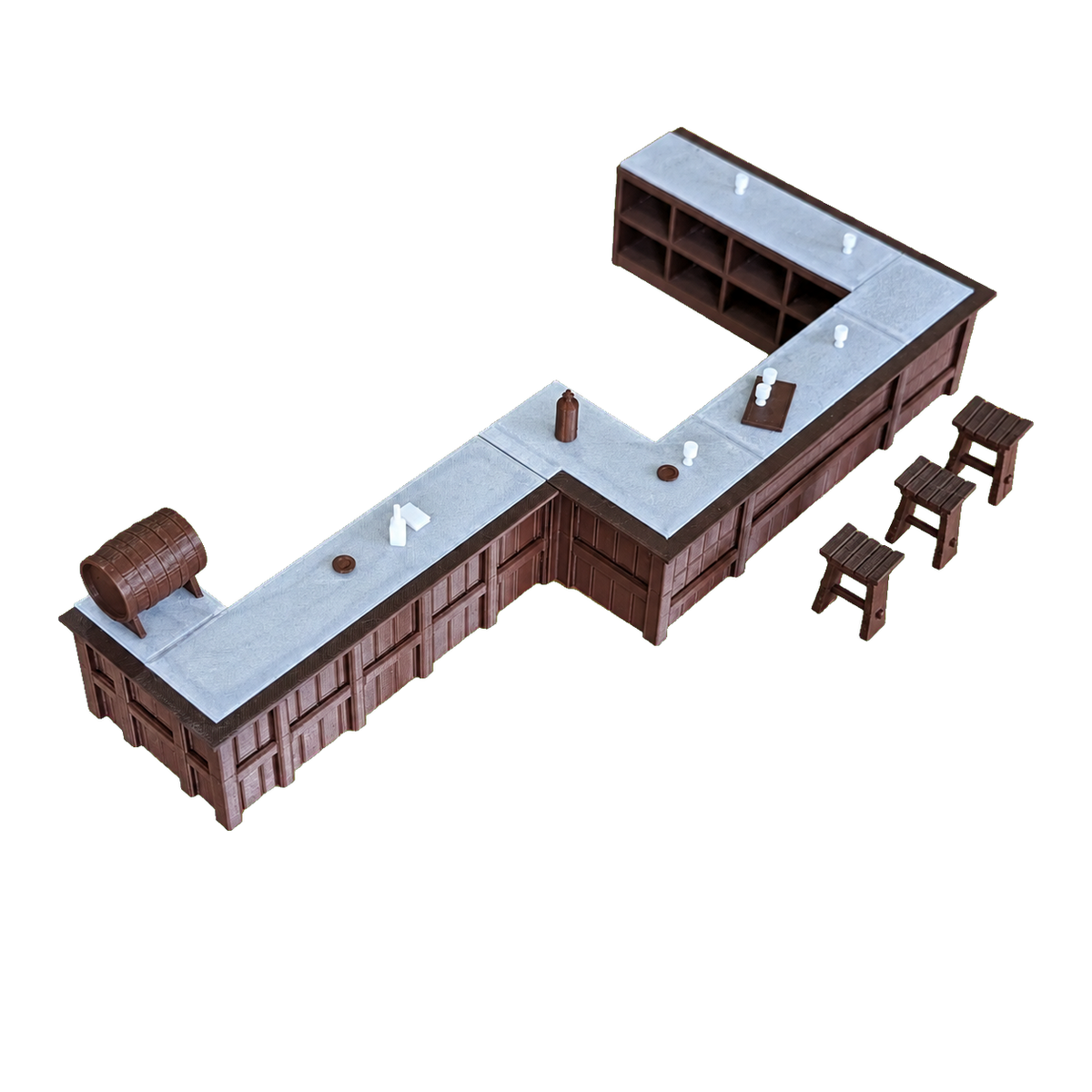 Indiana Jones Marion's Bar The Raven 3.75 Inch 1:18 3D Printed Diorama Kit