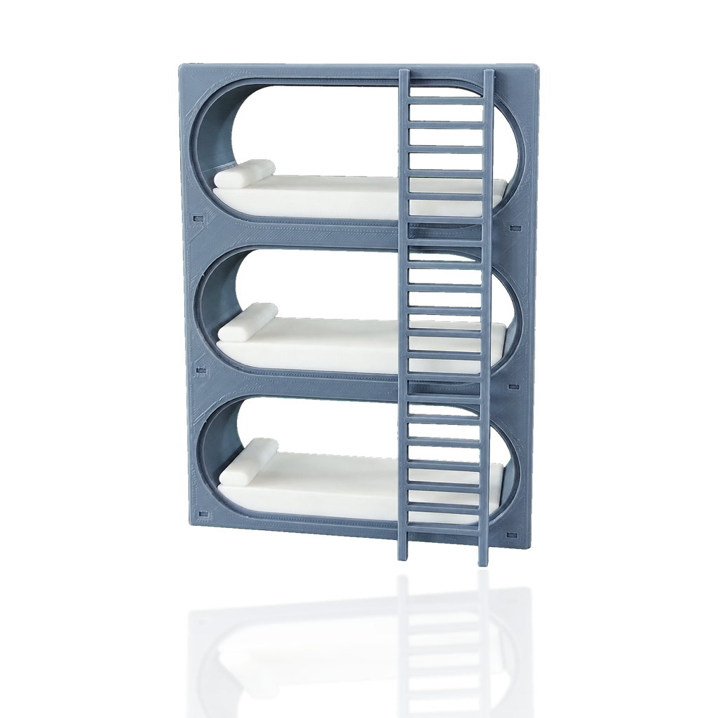 Star Wars Sci Fi Sleeping Pod Bunks Ladder 3.75 Inch 1:18 3D Printed Kit