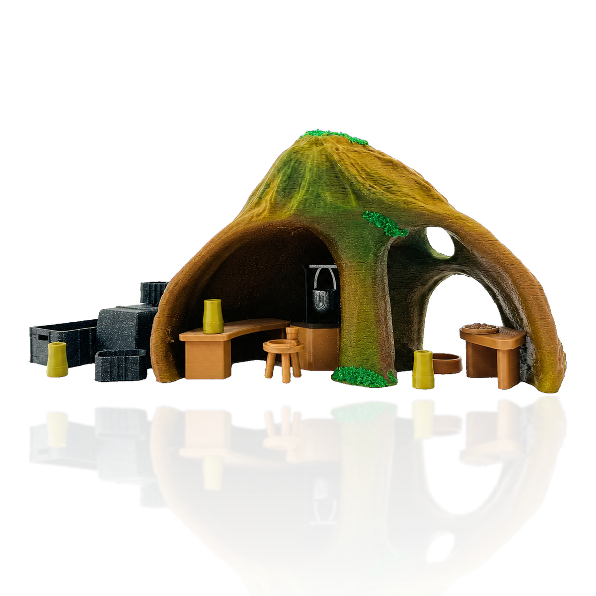 Star Wars Yoda Hut Dagobah Diorama 3.75 Inch 1:18 3D Printed Unpainted Kit