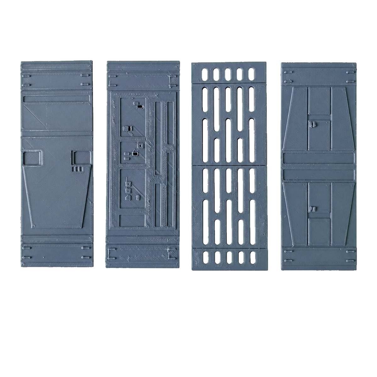 Star Wars Death Star Wall Panels Set 3.75 Inch 1:18 3D Printed Diorama Kit