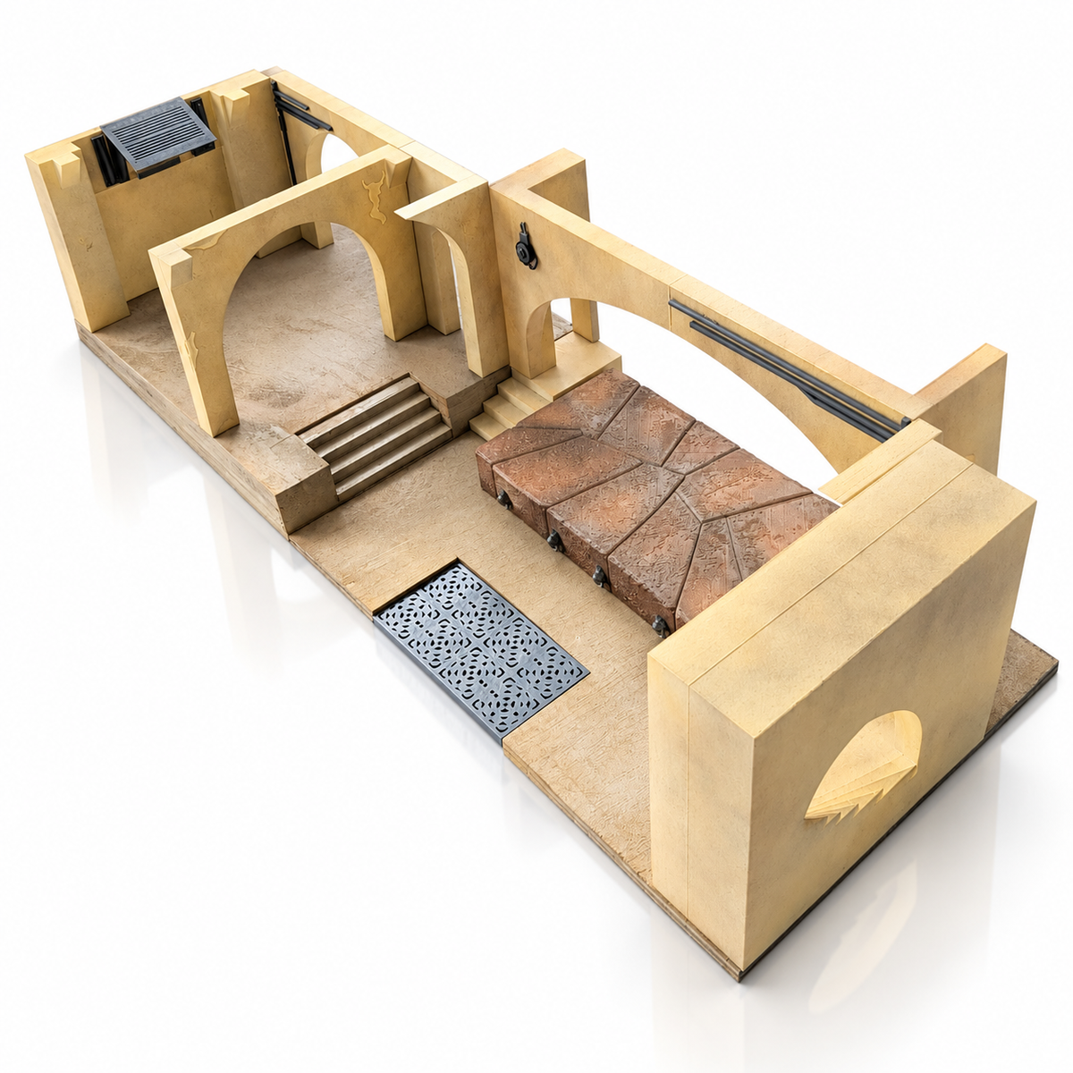Star Wars Jabba Palace Medium 1:18 3D Printed Unpainted Diorama Kit