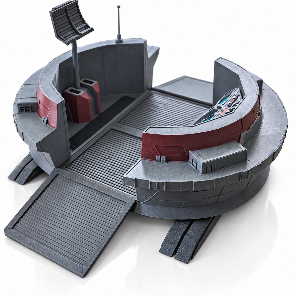 Star Wars Clone Wars Forward Command Center 1:18 3D Printed Diorama Kit