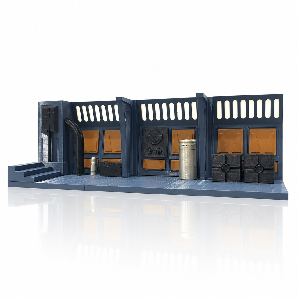 Star Wars Endor Bunker Interior 1:18 3D Printed Diorama Display Model Kit