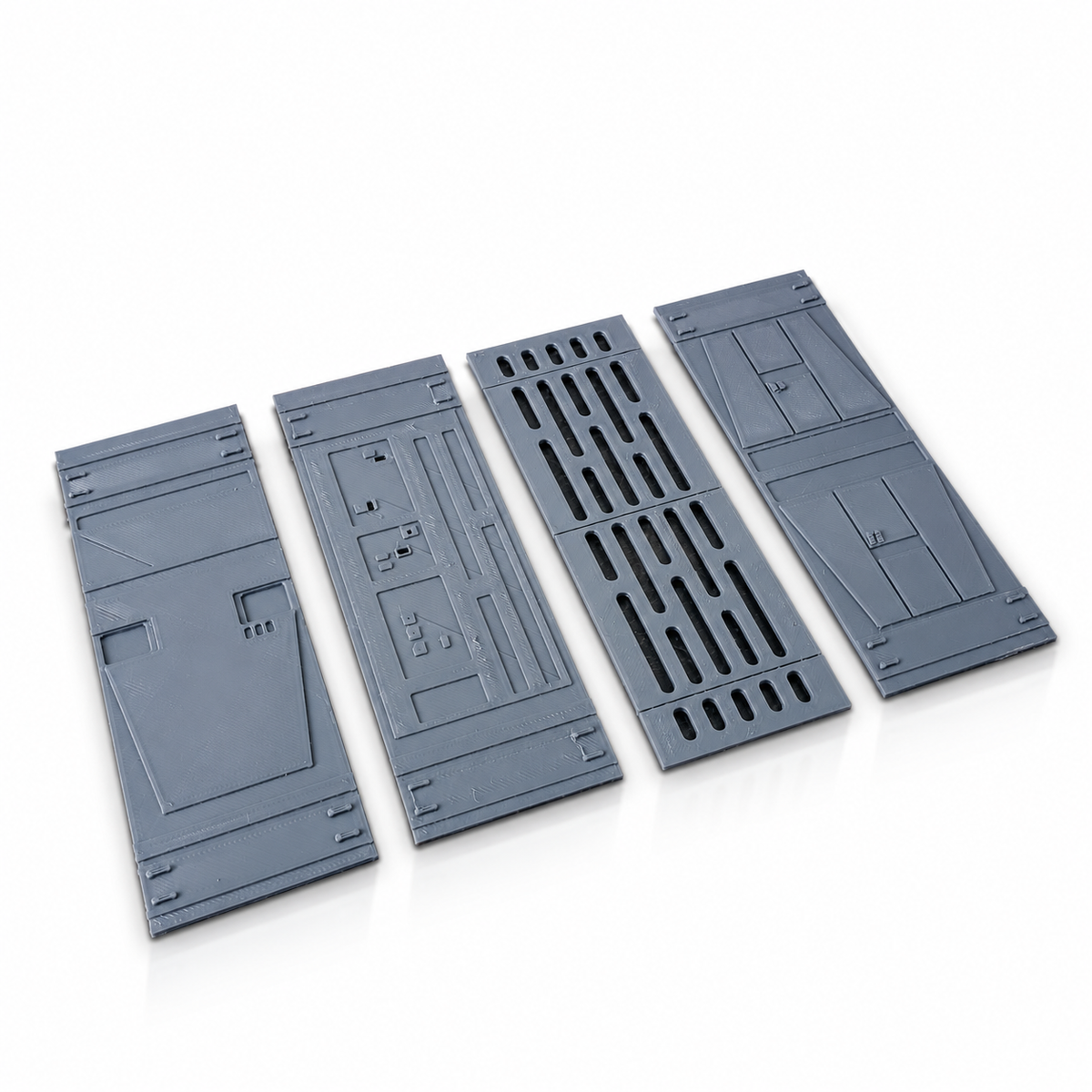 Star Wars Death Star Wall Panels Set 3.75 Inch 1:18 3D Printed Diorama Kit