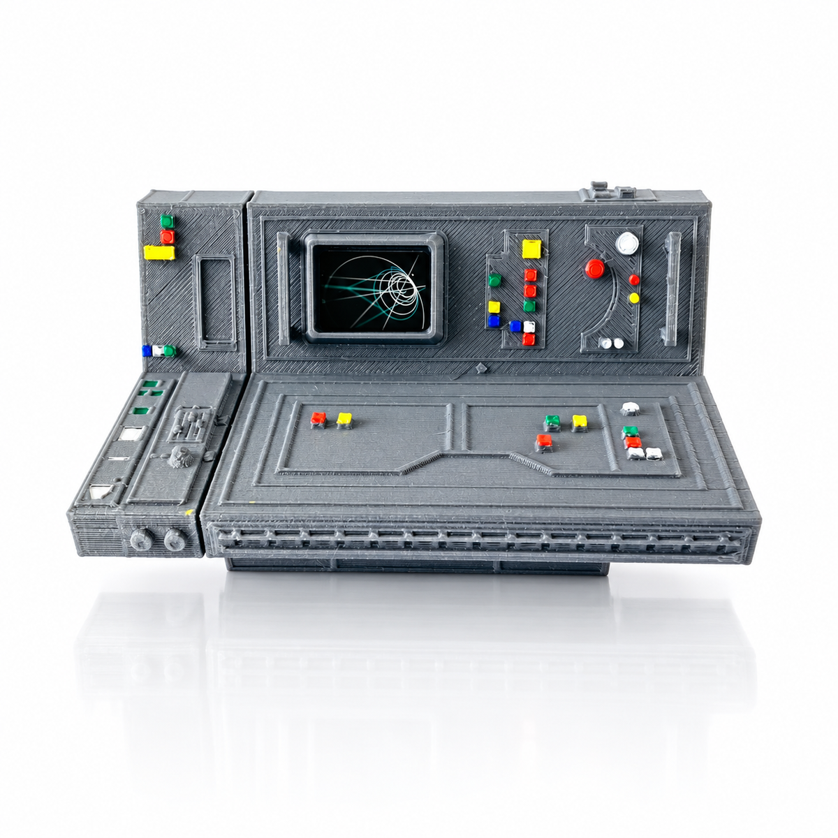 Star Wars Computer Console Diorama 3.75 Inch 1:18 Grey 3D Printed Kit