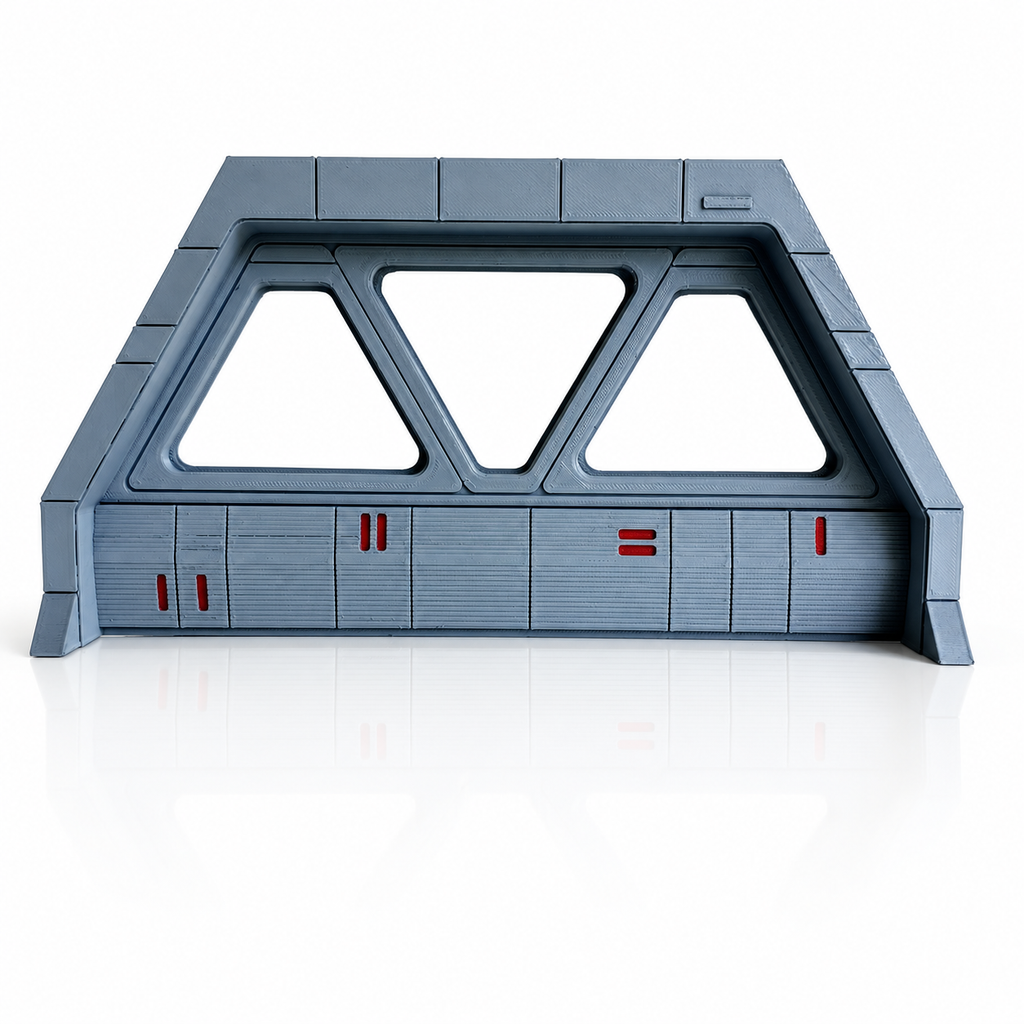 Star Wars Star Destroyer Bridge Windows Diorama 3.75 Inch 1:18 3D Printed