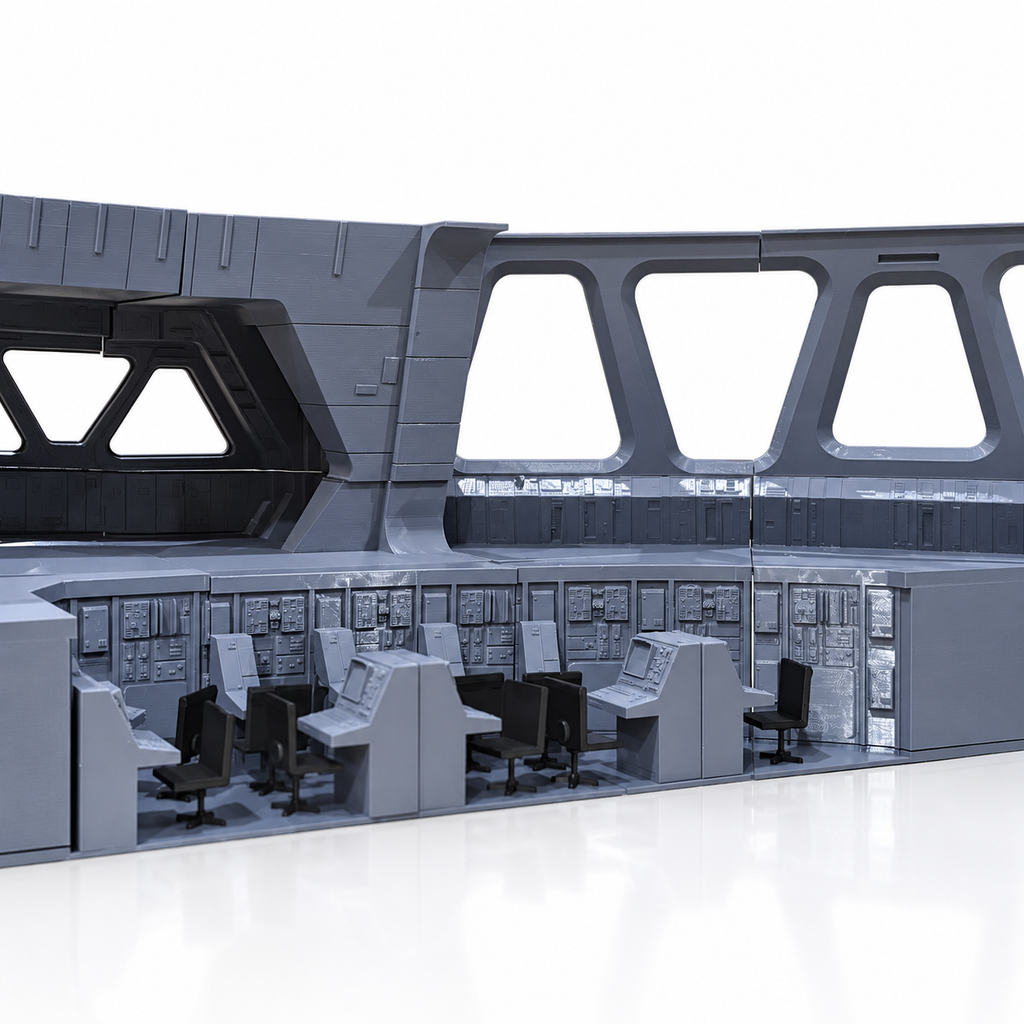 Star Wars Star Destroyer Bridge Diorama 3.75 Inch 1:18 3D Printed Kit