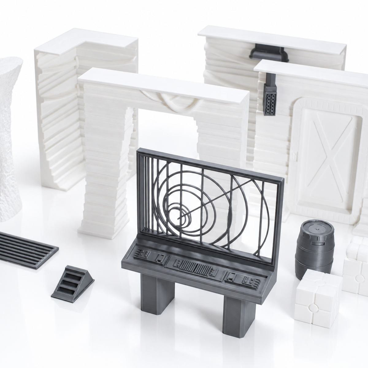 Star Wars Modular Echo Base Diorama 3.75 Inch 1:18 3D Printed Kit