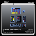 Sci Fi Control Panels Set 1 7 Pieces 1:18 Diorama Accessories - product card