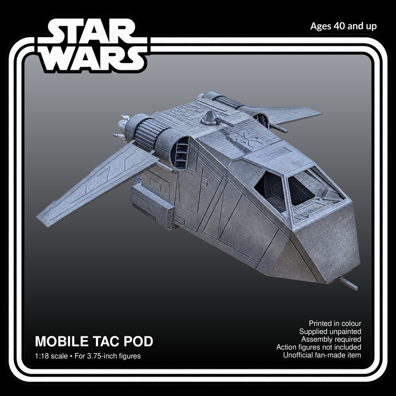 Star Wars Mobile Tac-Pod 1:18 3D Printed Model Kit - product card