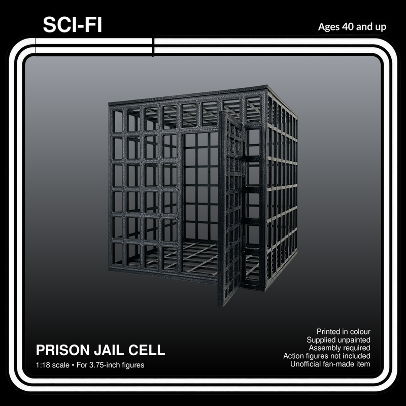 Sci Fi Prison Jail Cell 1:18 Diorama Kit - product card