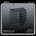 Sci Fi Prison Jail Cell 1:18 Diorama Kit - product card