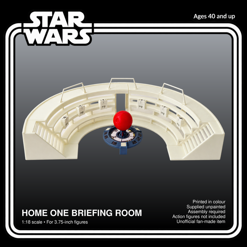 Star Wars Home One Briefing Room 1:18 Diorama Kit - product card