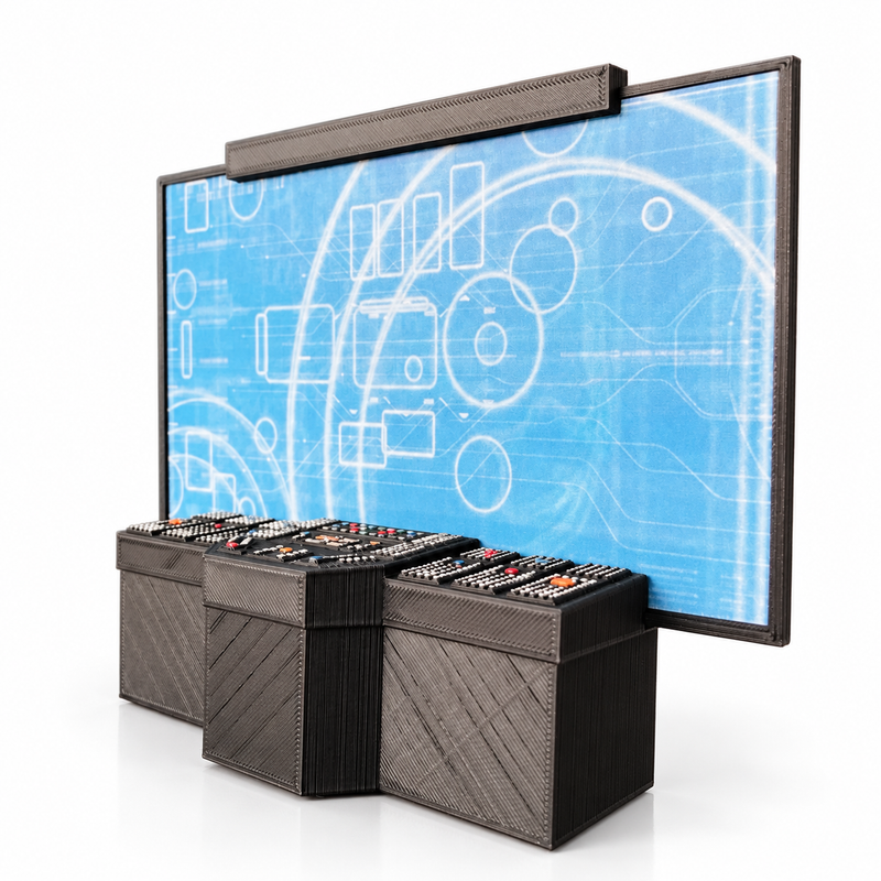 Sci Fi Tactical Screen Computer Console 3.75 Inch 1:18 3D Printed Kit