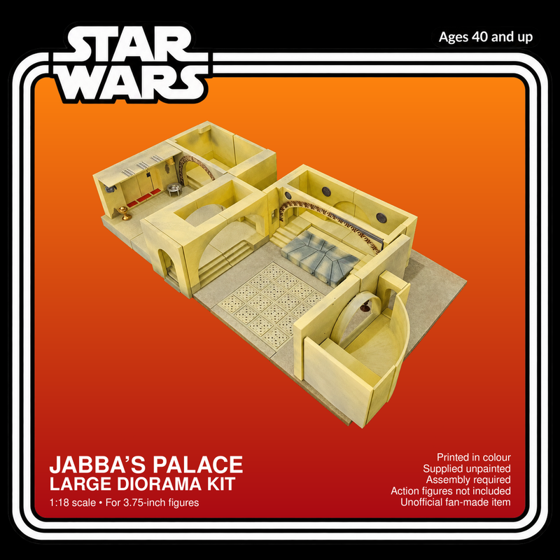 Star Wars Jabba Palace Large Diorama Floor 3.75 Inch 1:18 Model Kit