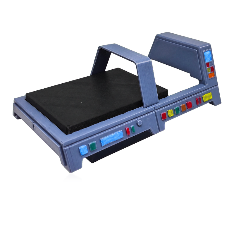 Sci Fi Medical Bed Monitor 3.75 Inch 1:18 3D Printed Diorama Kit