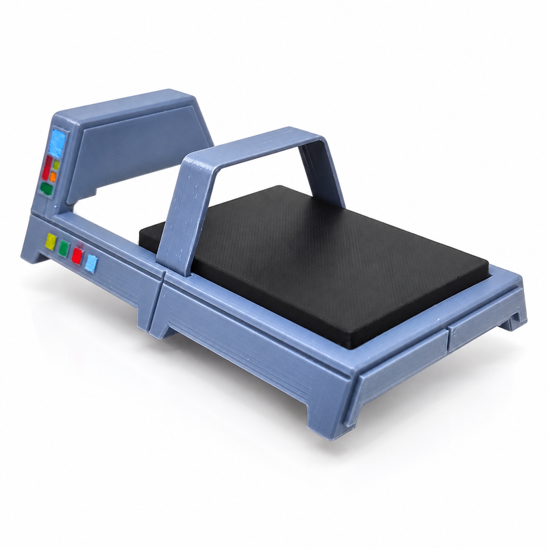 Sci Fi Medical Bed Monitor 3.75 Inch 1:18 3D Printed Diorama Kit