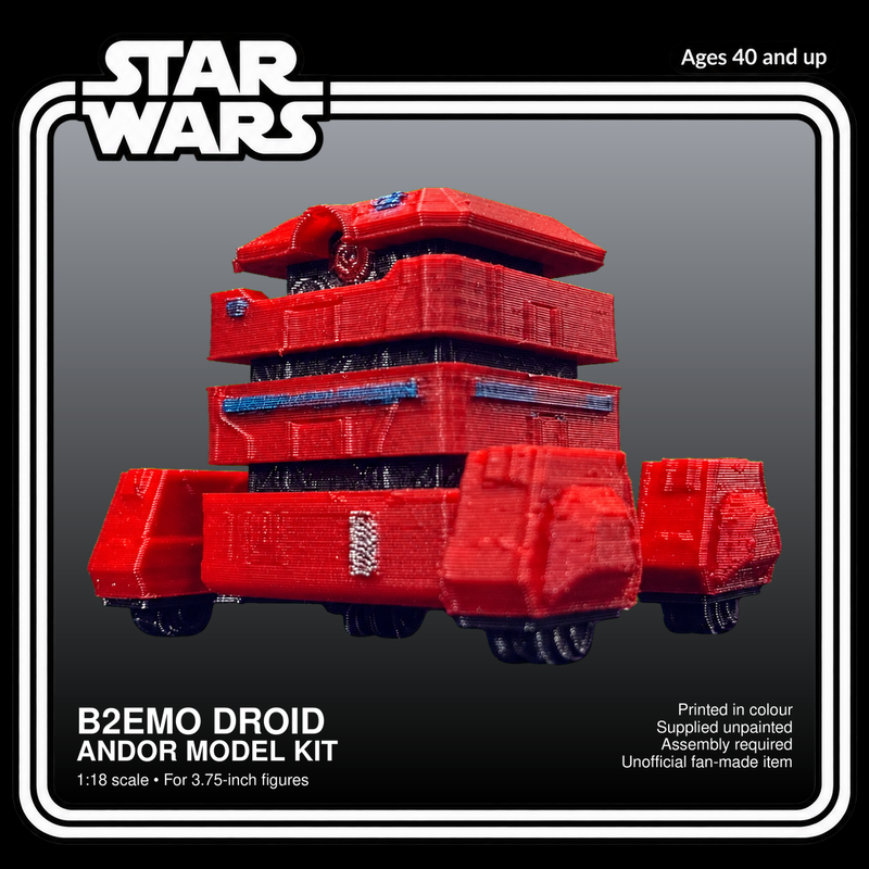 Star Wars Andor B2EMO Droid 3.75 Inch 1:18 3D Printed Model Kit