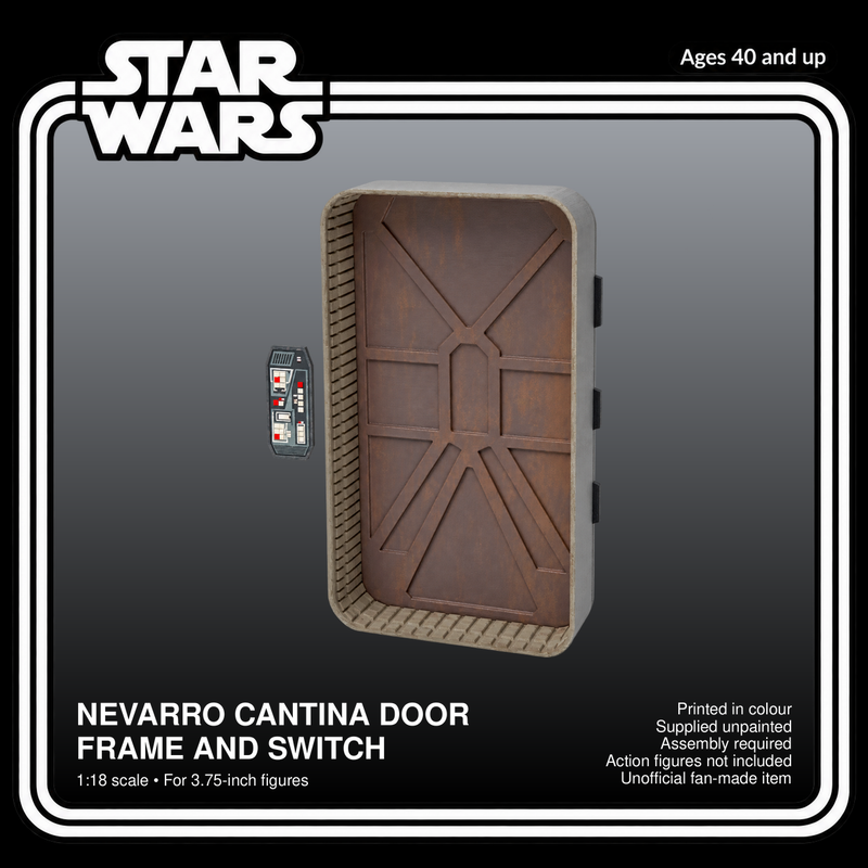 Star Wars Nevarro Cantina Door and Frame 1:18 Diorama Kit - product card