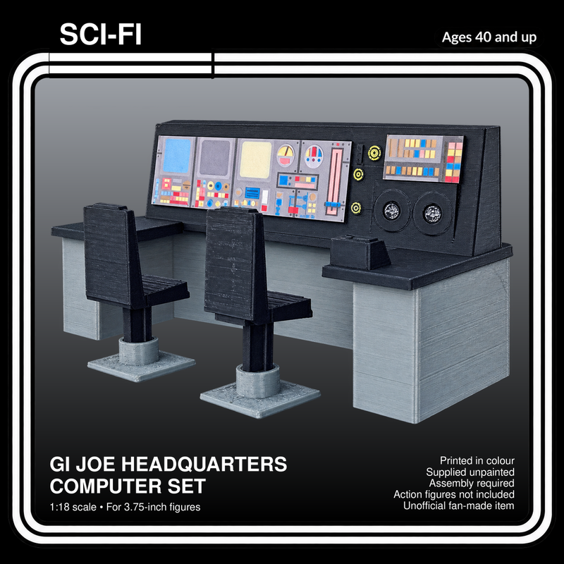 GI Joe Headquarters Computer Set 1:18 Diorama Kit - product card