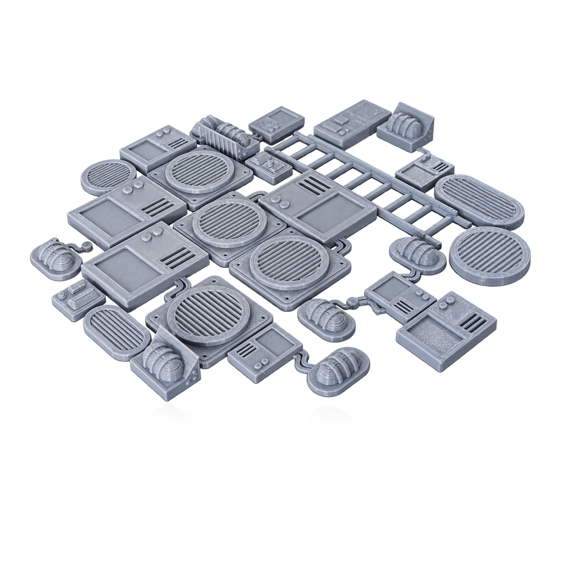 Sci Fi Greeblies Set 6 20 Parts 1:18 Diorama Accessories - detail view