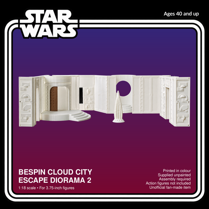 Star Wars Bespin Cloud City Escape 2 1:18 Diorama Kit - product card