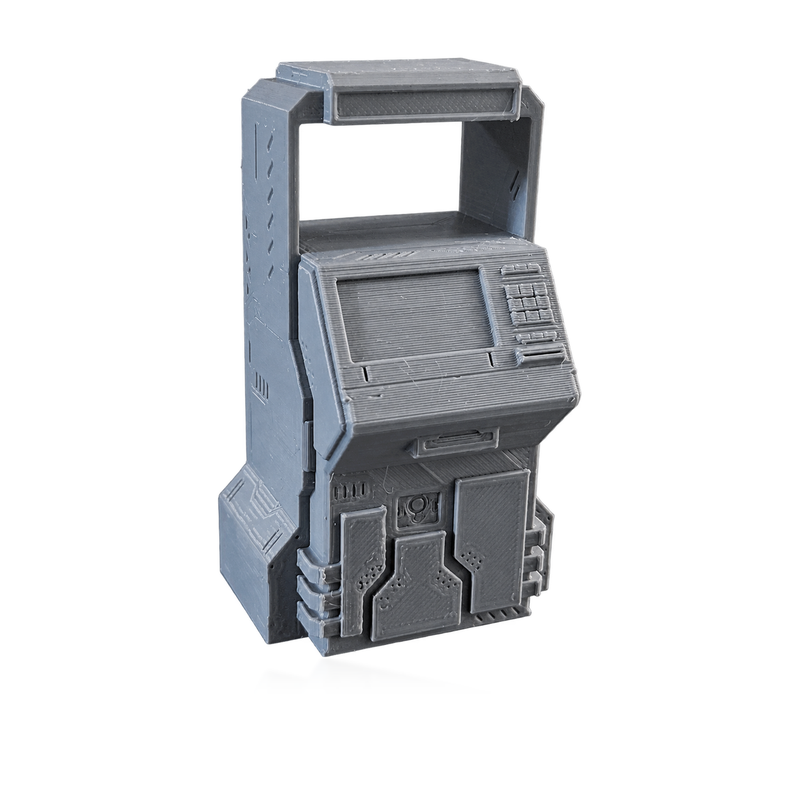 Sci Fi ATM Machine 2 1:18 Diorama Accessory - studio view