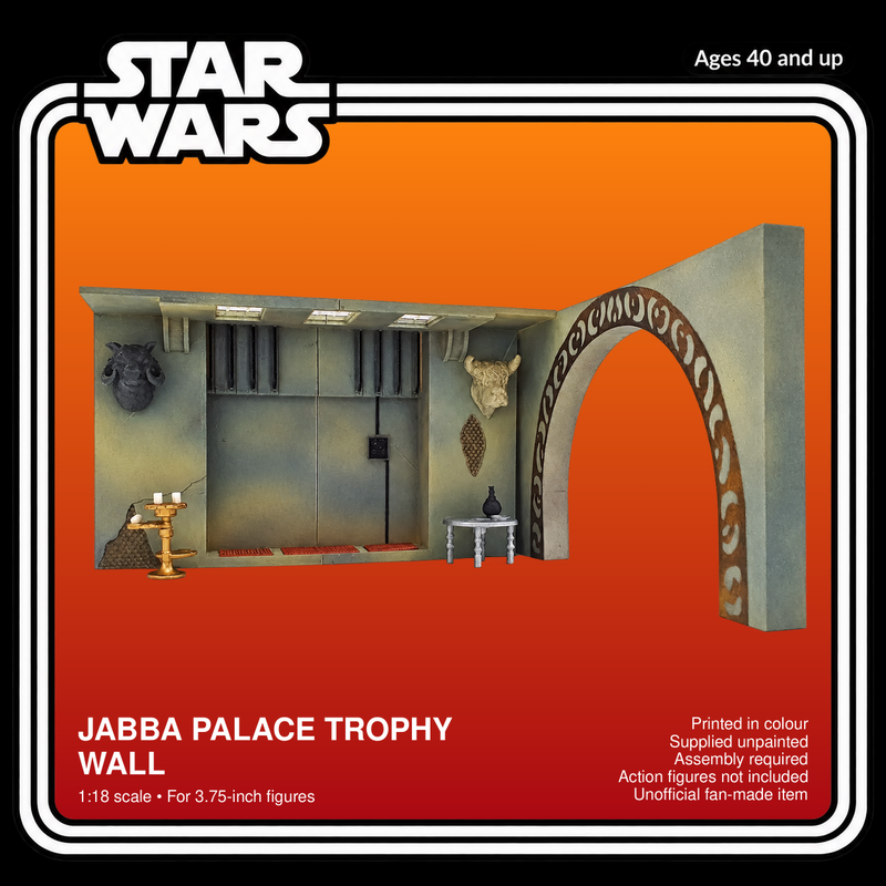 Star Wars Jabba Palace Trophy Wall 1:18 Diorama Kit - product card