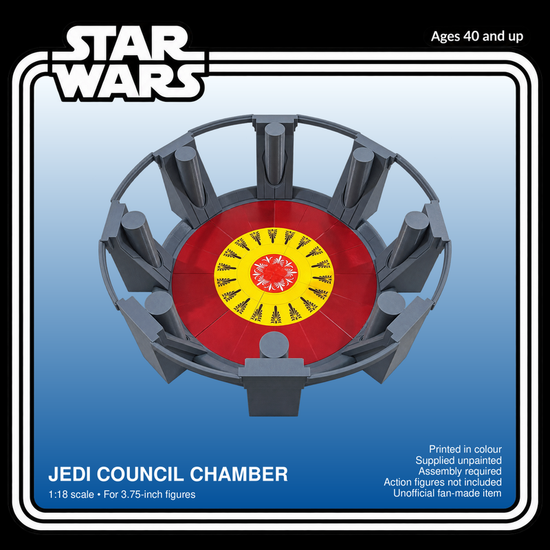 Star Wars Jedi Council Chamber 1:18 Diorama Kit - product card
