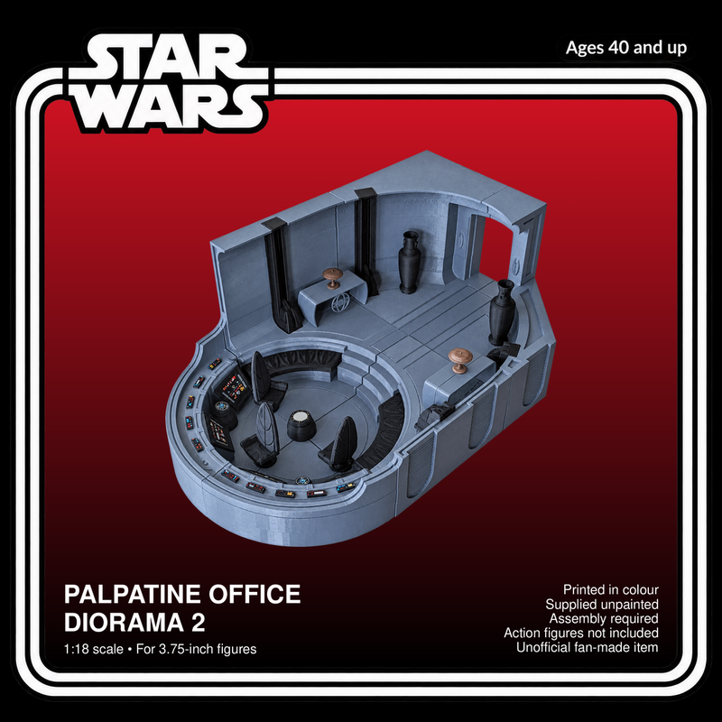 Star Wars Palpatine Office 2 1:18 Diorama Kit - product card