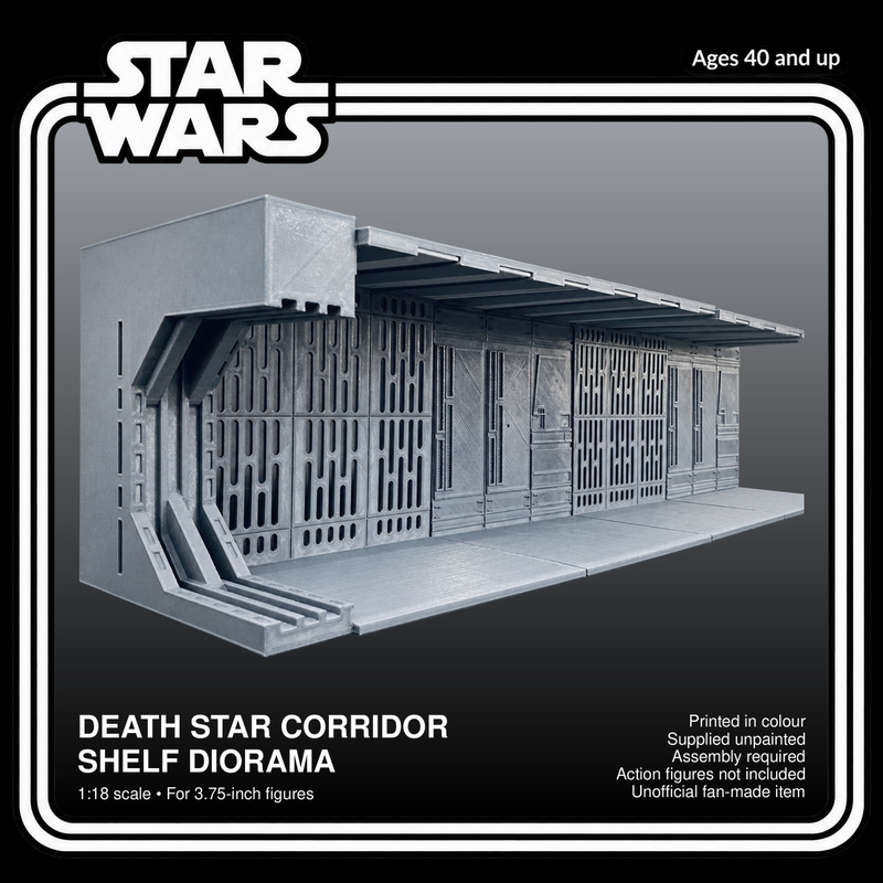 Star Wars Death Star Corridor Shelf 1:18 Diorama Kit - product card