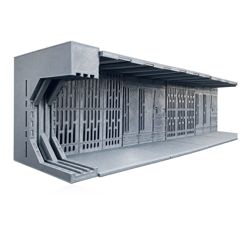 Star Wars Death Star Corridor Shelf 1:18 Diorama Kit - studio view