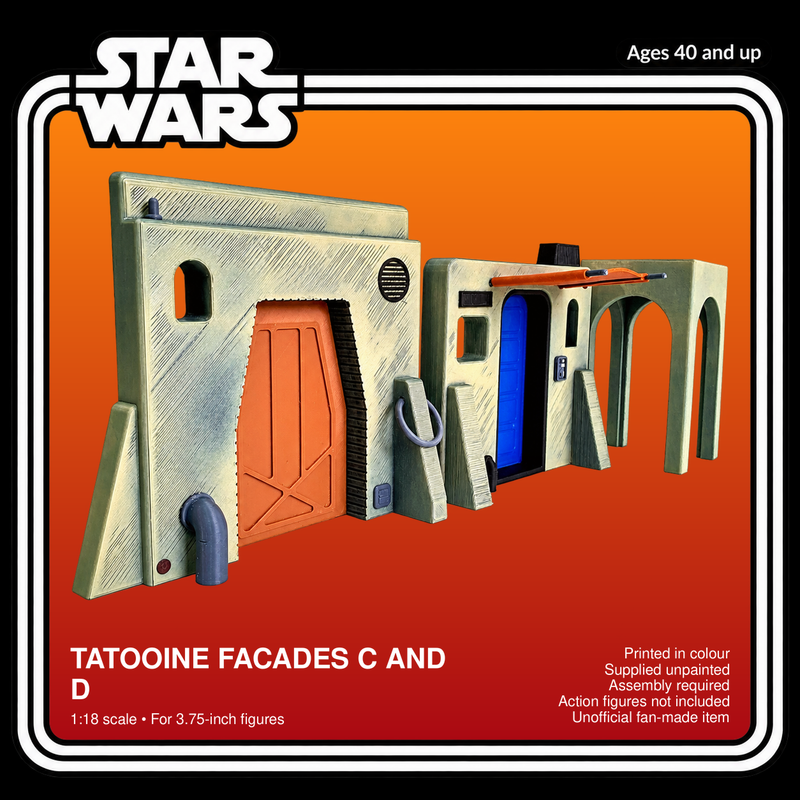 Star Wars Tatooine Facades C and D 1:18 Diorama Kit - product card