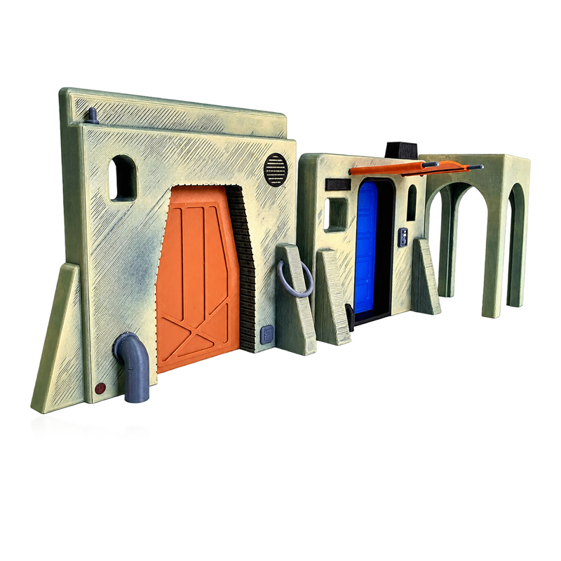 Star Wars Tatooine Facades C and D 1:18 Diorama Kit - studio view