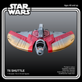 Star Wars T-6 Shuttle 1:18 3D Printed Model Kit - product card