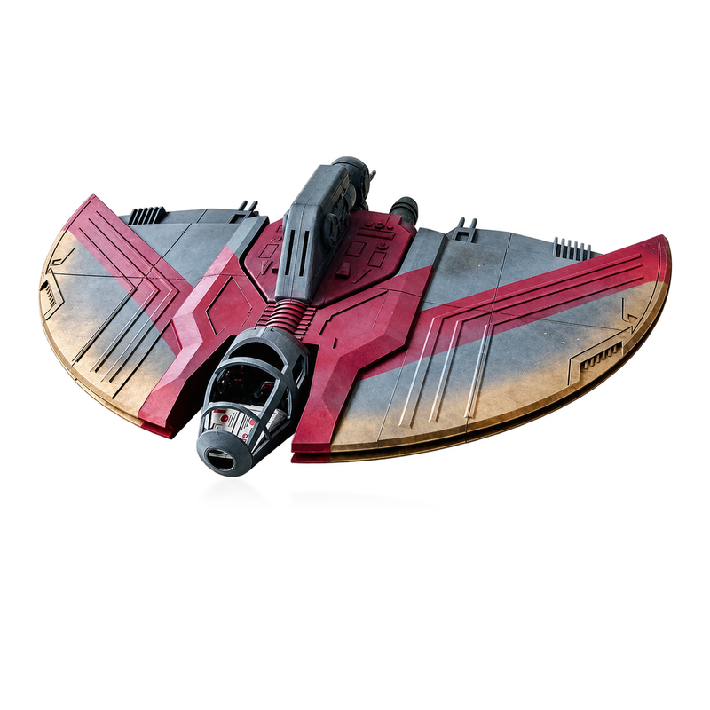 Star Wars T-6 Shuttle 1:18 3D Printed Model Kit - detail view