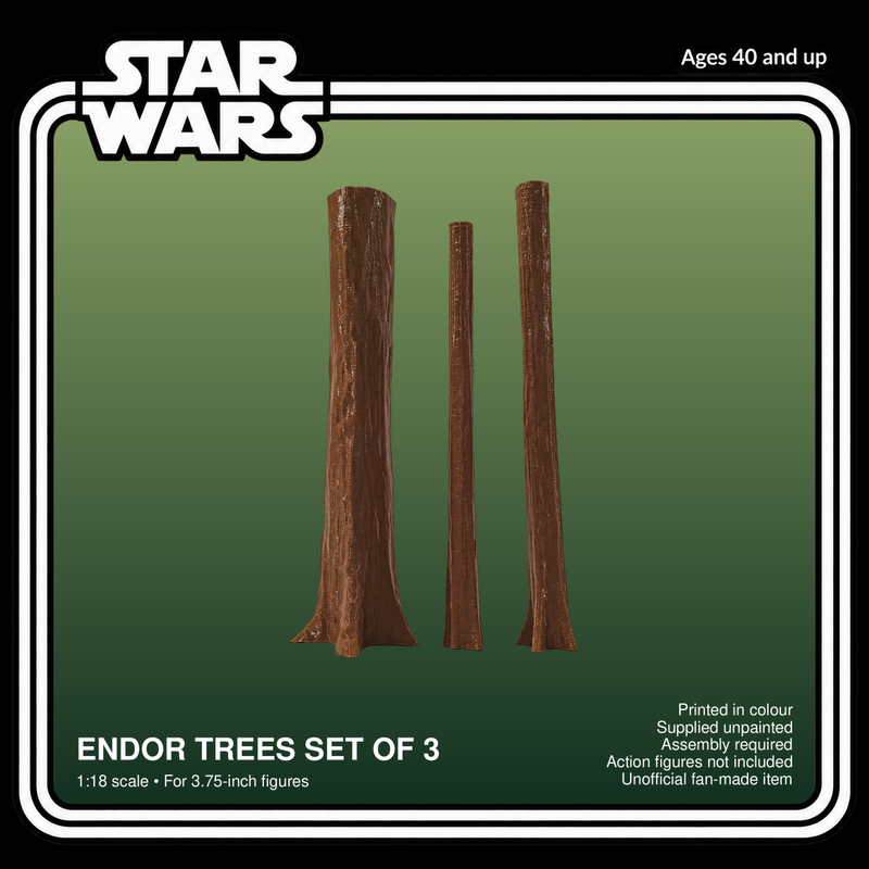 Star Wars Endor Trees Set of 3 1:18 Diorama Kit - product card