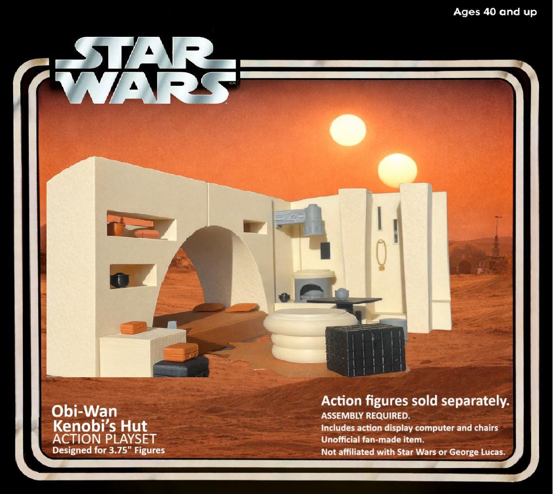Star Wars Obi-Wan Hut Interior Diorama 1:18 Model Kit - product view 2