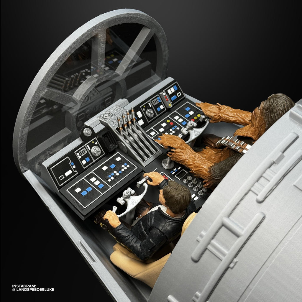 Star Wars Millennium Falcon Cockpit Diorama 1:18 Model Kit - product view 5