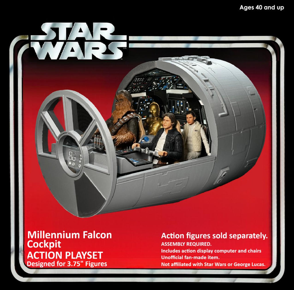 Star Wars Millennium Falcon Cockpit Diorama 1:18 Model Kit - product view 2