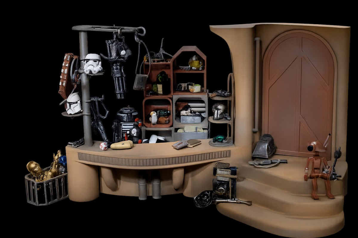 Star Wars Junk Shop Diorama 1:18 for 3.75 Inch Figures - product view 3